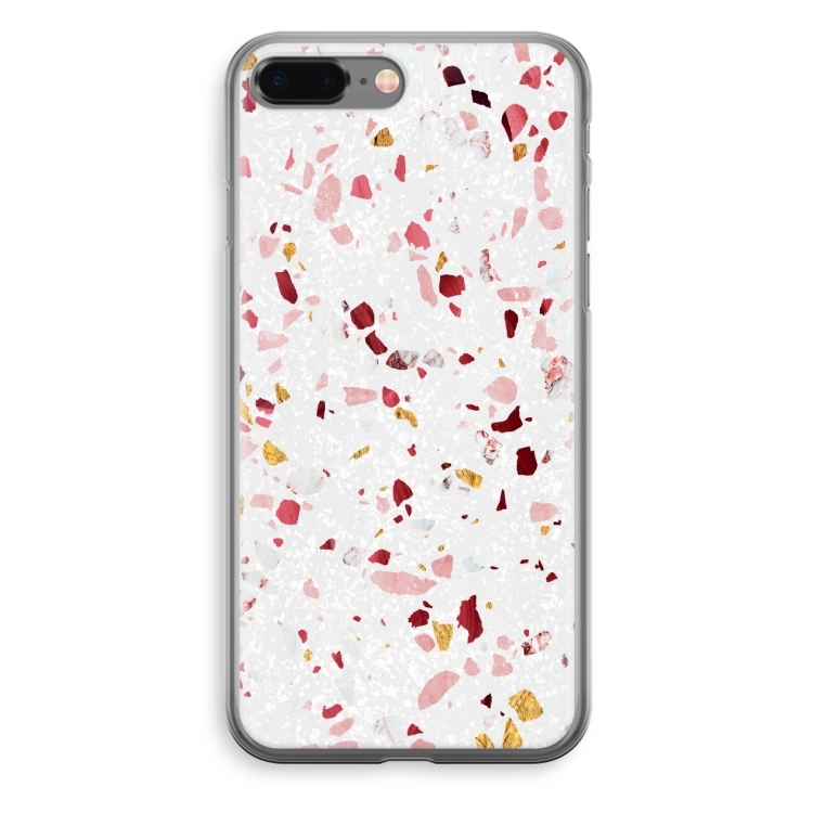 Terrazzo N°9: iPhone 8 Plus Transparant Hoesje