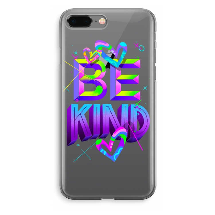 Be Kind: iPhone 8 Plus Transparant Hoesje