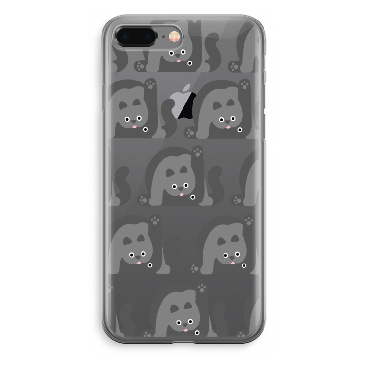 Cats: iPhone 8 Plus Transparant Hoesje