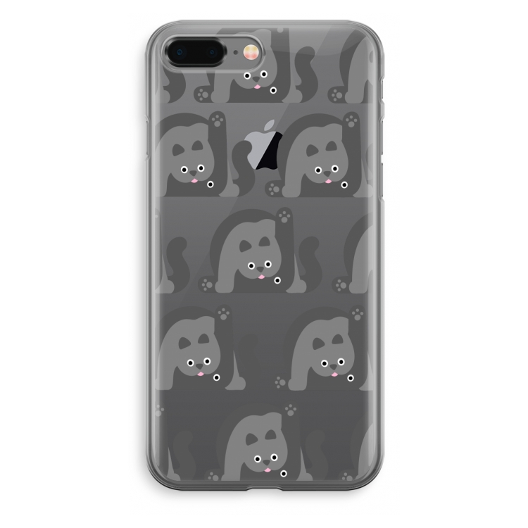 Cats: iPhone 8 Plus Transparant Hoesje