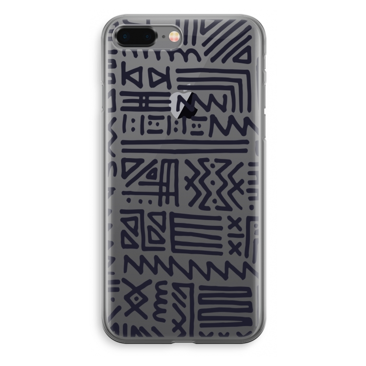 Marrakech print: iPhone 8 Plus Transparant Hoesje