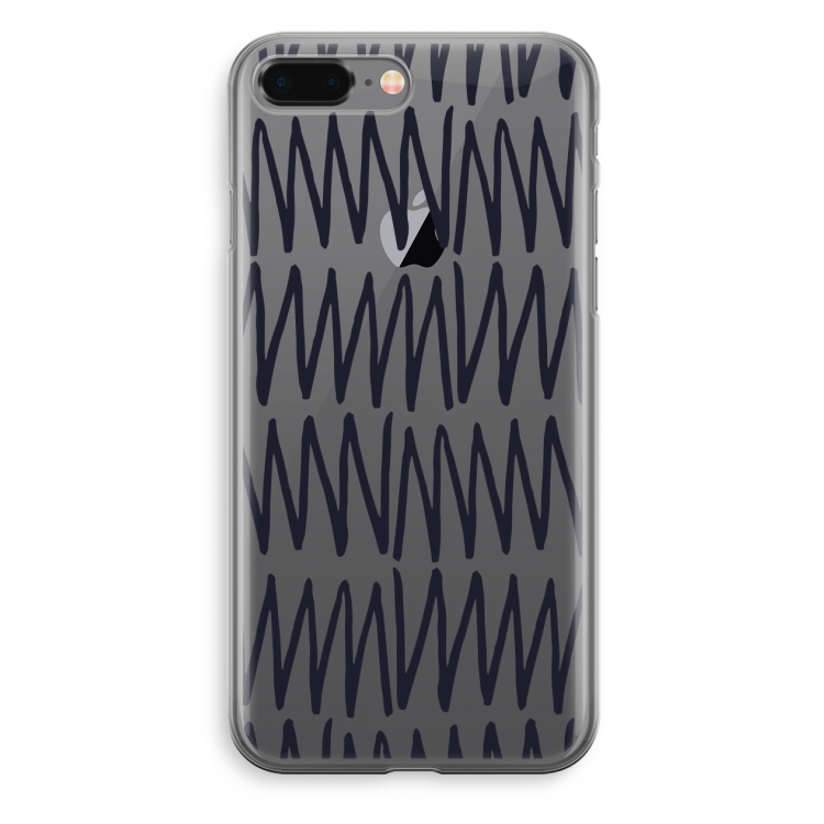 Marrakech Zigzag: iPhone 8 Plus Transparant Hoesje