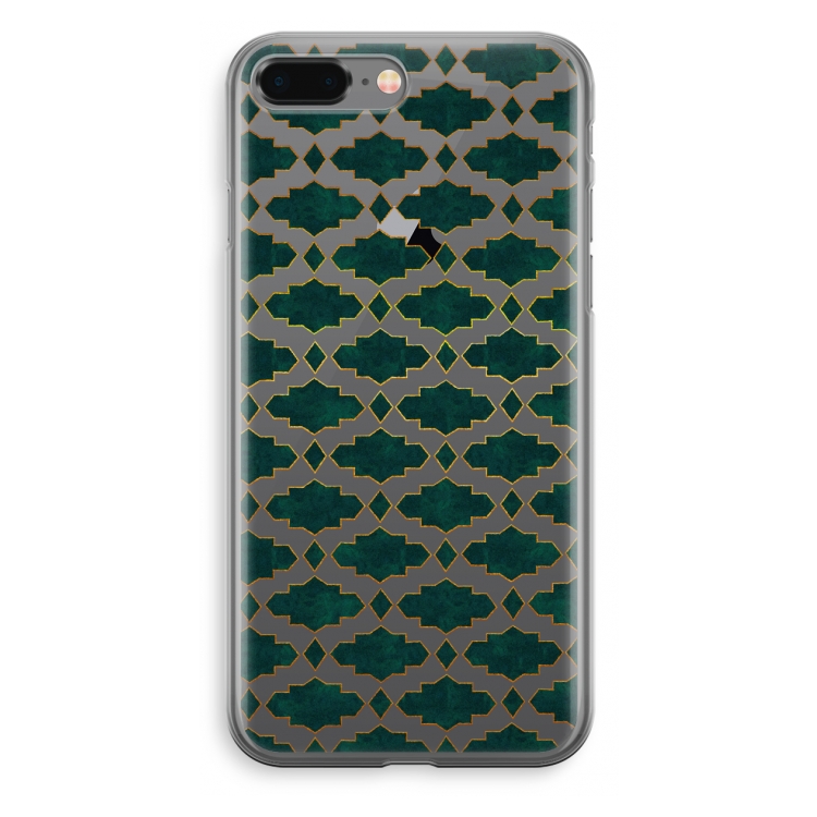 Moroccan tiles: iPhone 8 Plus Transparant Hoesje
