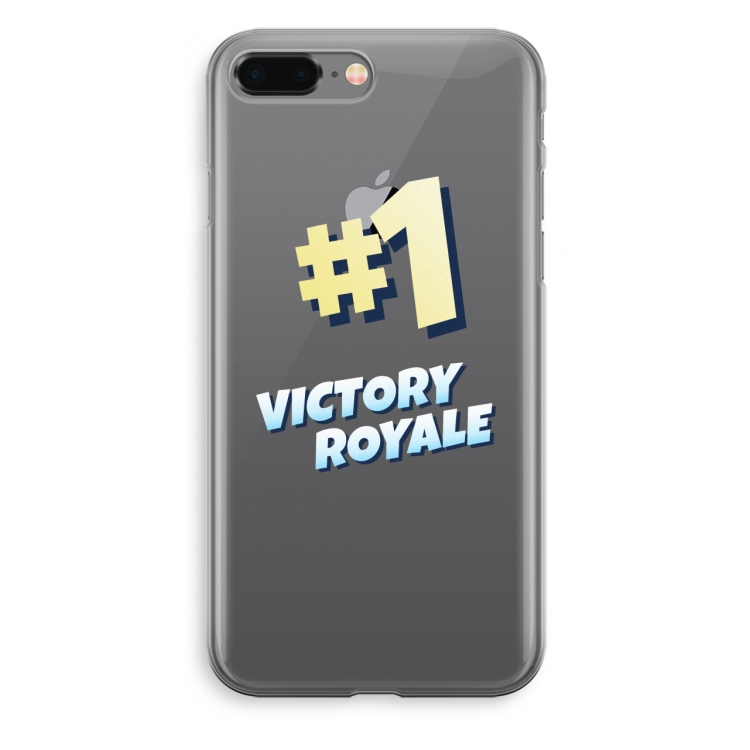 Victory Royale: iPhone 8 Plus Transparant Hoesje