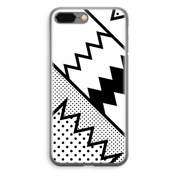 Pop Art #5: iPhone 8 Plus Transparant Hoesje