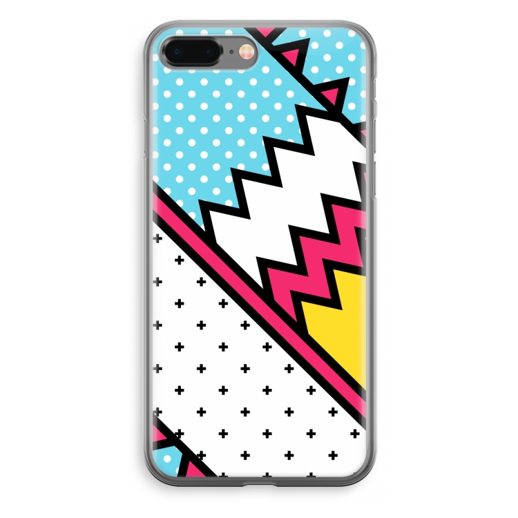 Pop Art #2: iPhone 8 Plus Transparant Hoesje
