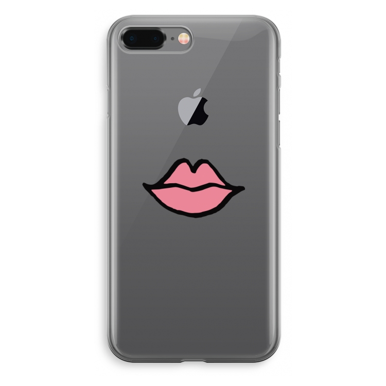 Kusje: iPhone 8 Plus Transparant Hoesje