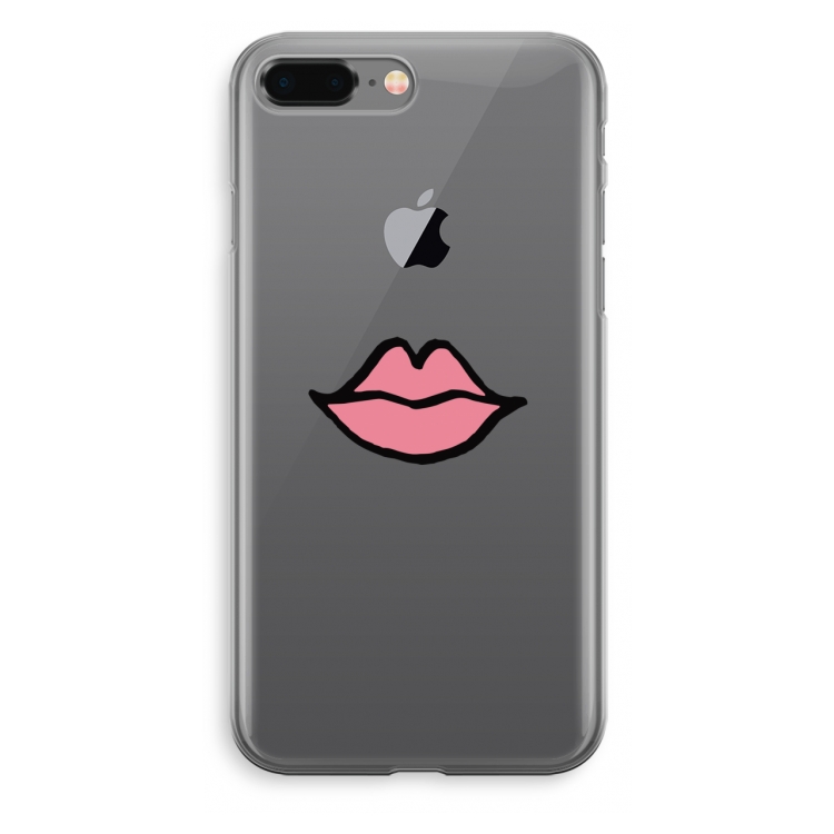 Kusje: iPhone 8 Plus Transparant Hoesje