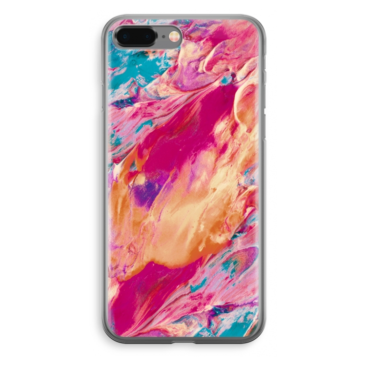 Pastel Echoes: iPhone 8 Plus Transparant Hoesje