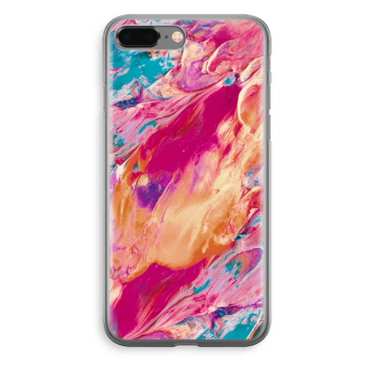 Pastel Echoes: iPhone 8 Plus Transparant Hoesje