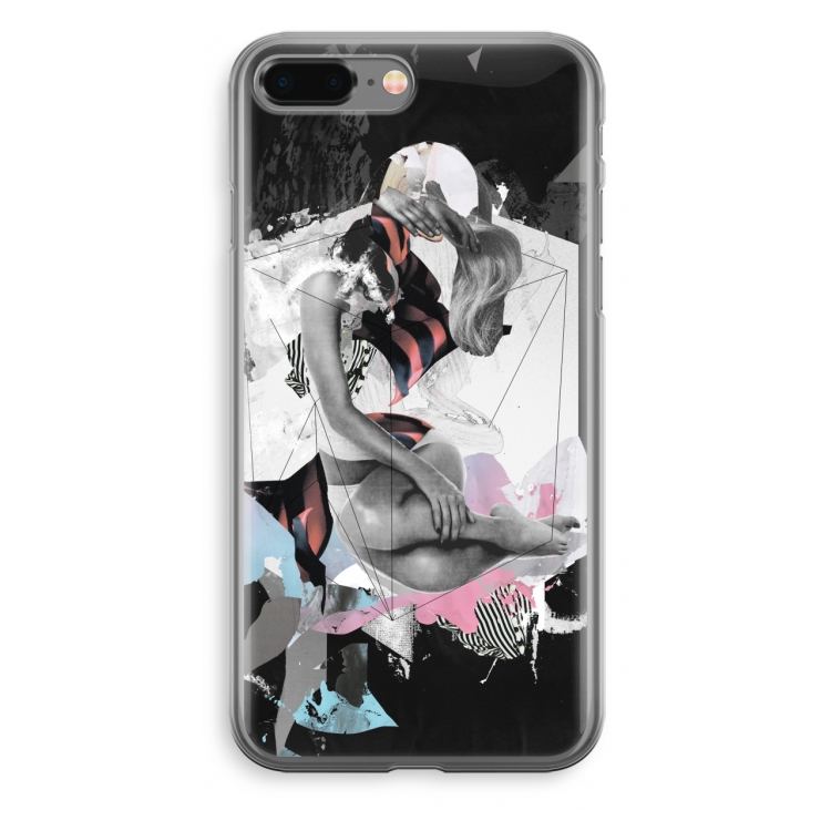Camouflage de sommeil: iPhone 8 Plus Transparant Hoesje