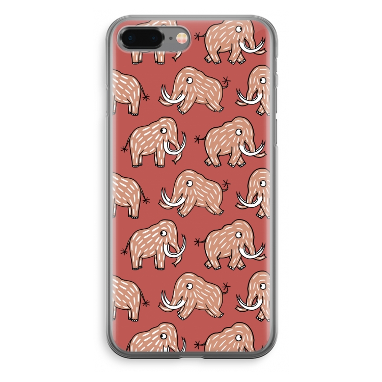 Mammoet: iPhone 8 Plus Transparant Hoesje
