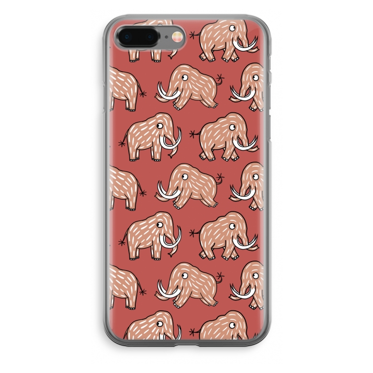 Mammoet: iPhone 8 Plus Transparant Hoesje