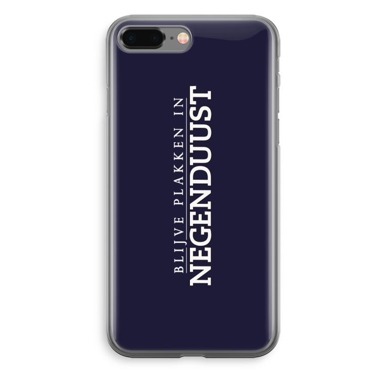Blijve plakken in Negenduust: iPhone 8 Plus Transparant Hoesje