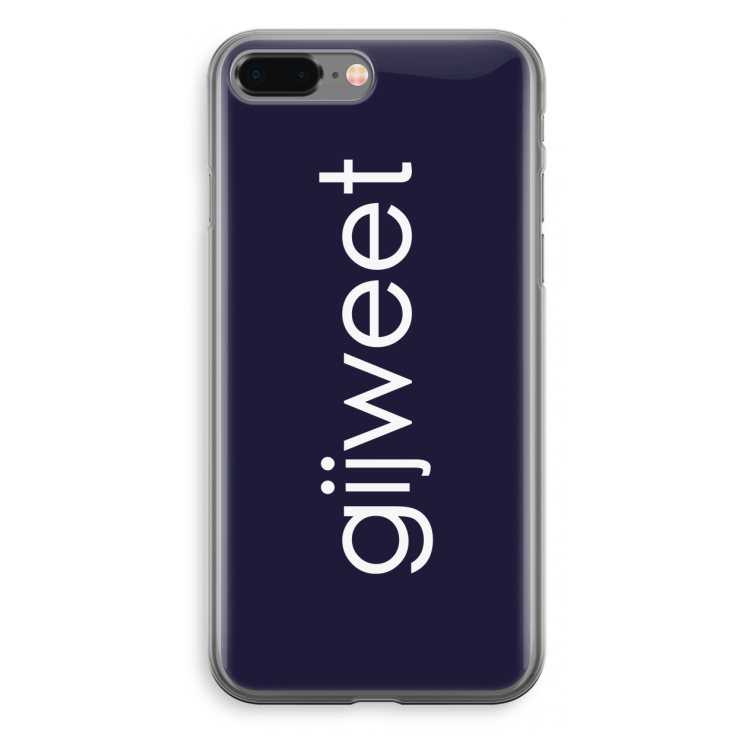 Gijweet: iPhone 8 Plus Transparant Hoesje