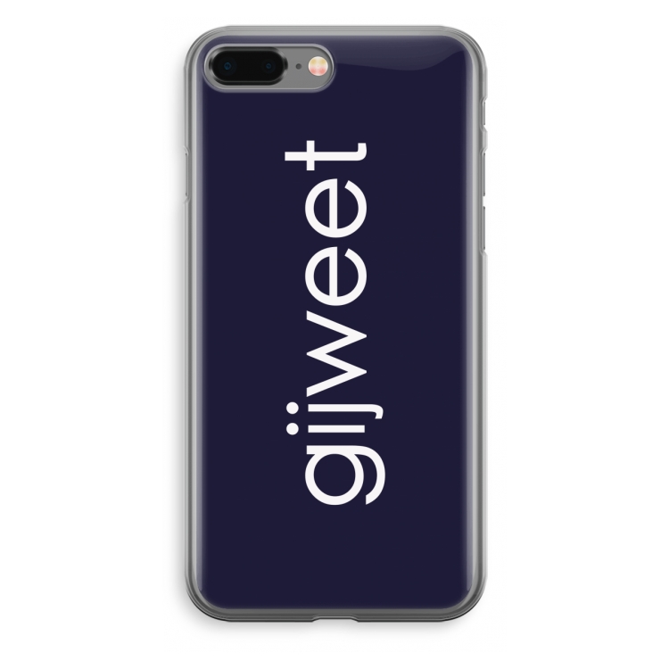 Gijweet: iPhone 8 Plus Transparant Hoesje