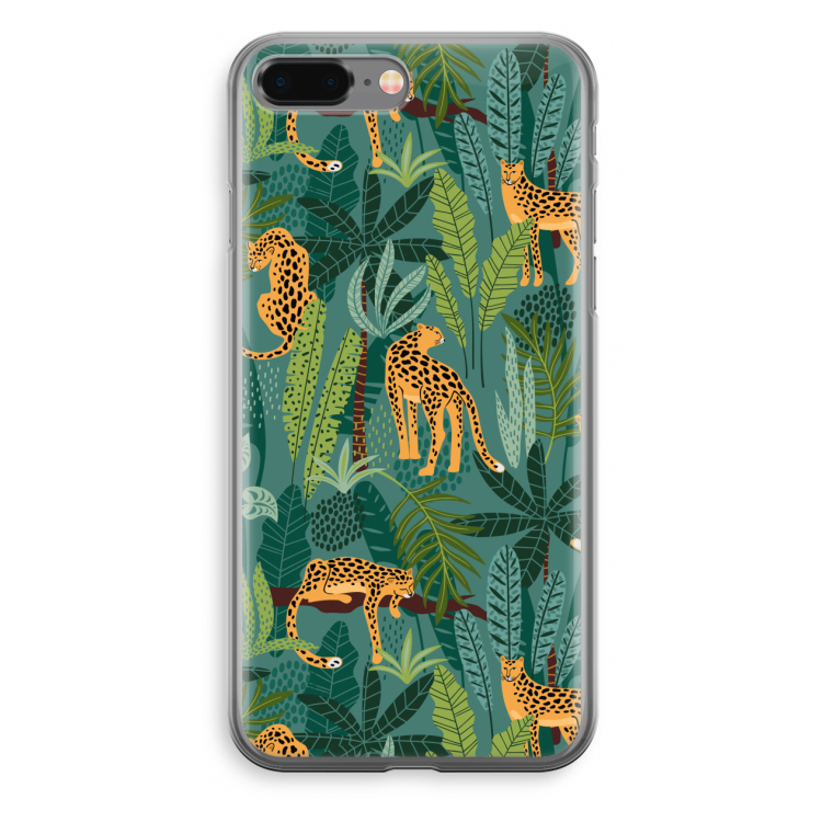 Luipaard 2: iPhone 8 Plus Transparant Hoesje