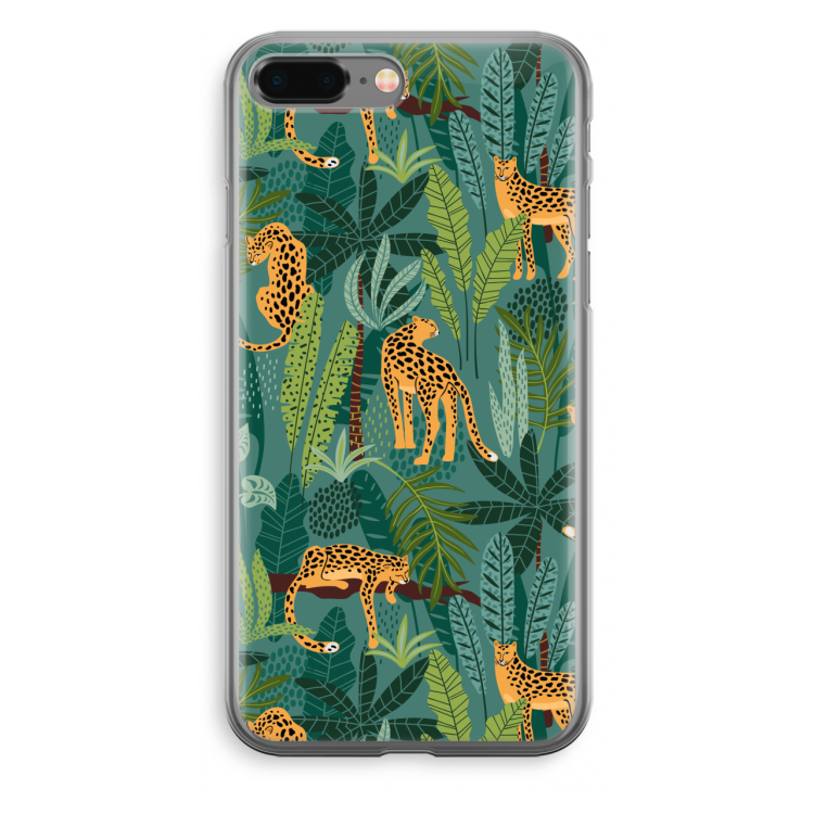 Luipaard 2: iPhone 8 Plus Transparant Hoesje