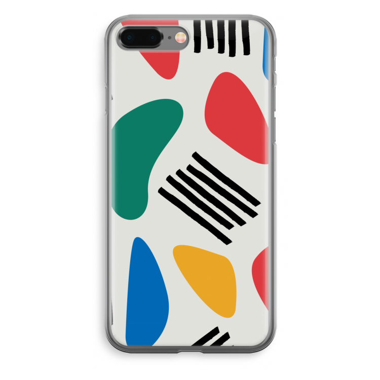 Illustratieve pop 1: iPhone 8 Plus Transparant Hoesje