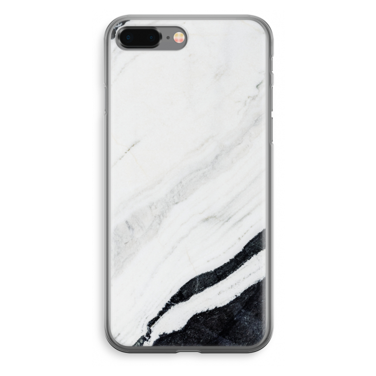 Elegante marmer: iPhone 8 Plus Transparant Hoesje