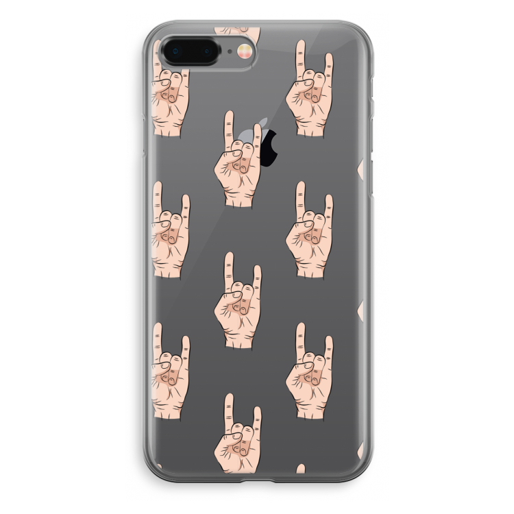 Rock: iPhone 8 Plus Transparant Hoesje