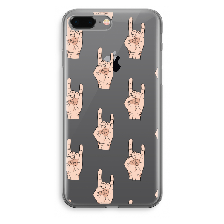 Rock: iPhone 8 Plus Transparant Hoesje