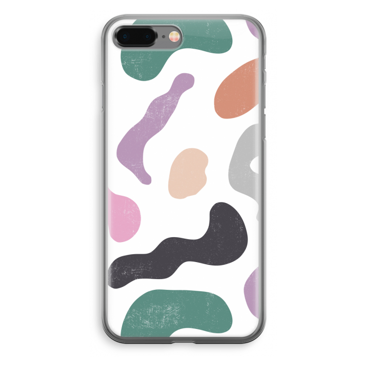 Memphis Shapes: iPhone 8 Plus Transparant Hoesje