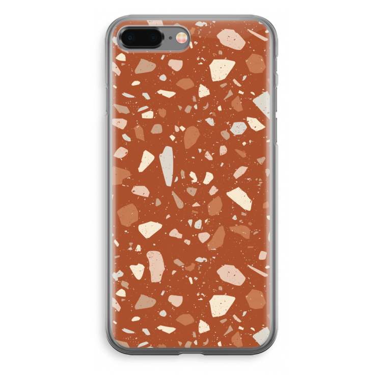 Terrazzo N°22: iPhone 8 Plus Transparant Hoesje