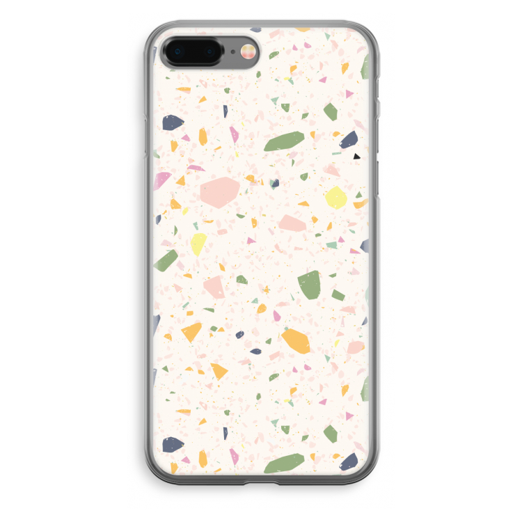 Terrazzo N°21: iPhone 8 Plus Transparant Hoesje