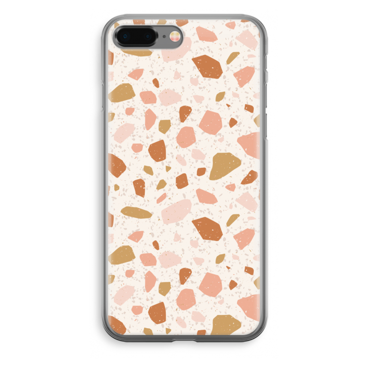 Terrazzo N°18: iPhone 8 Plus Transparant Hoesje