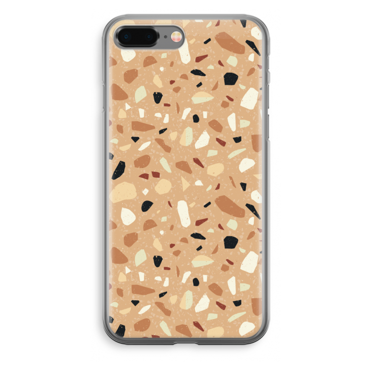 Terrazzo N°17: iPhone 8 Plus Transparant Hoesje