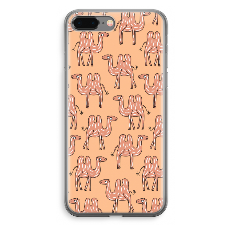 Kameel: iPhone 8 Plus Transparant Hoesje