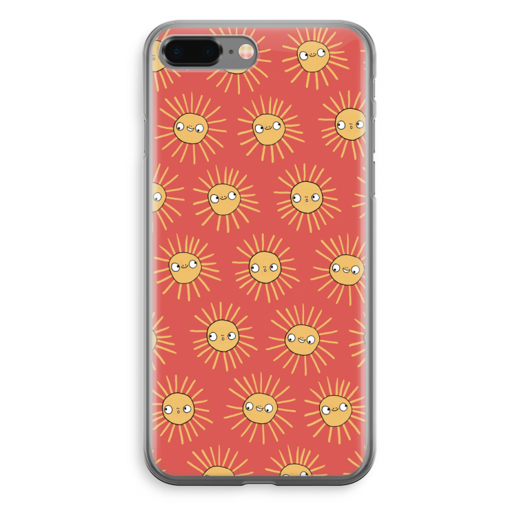Zon: iPhone 8 Plus Transparant Hoesje