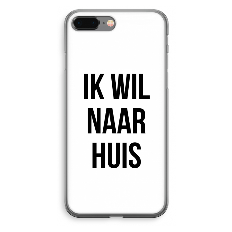 Ik wil naar huis: iPhone 8 Plus Transparant Hoesje