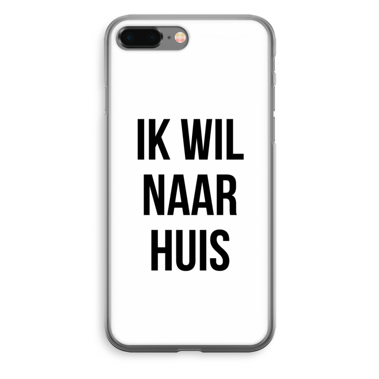 Ik wil naar huis: iPhone 8 Plus Transparant Hoesje