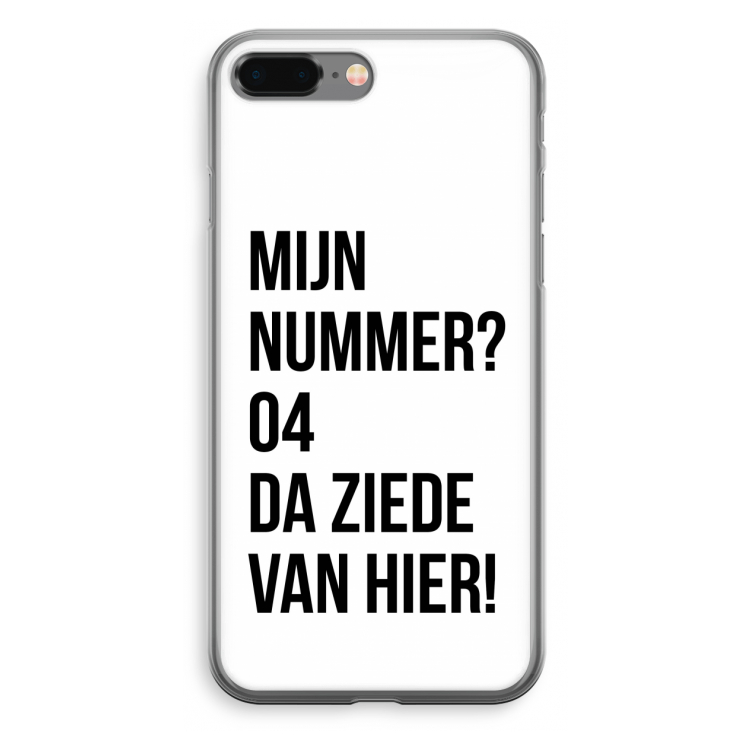 Da ziede van hier: iPhone 8 Plus Transparant Hoesje