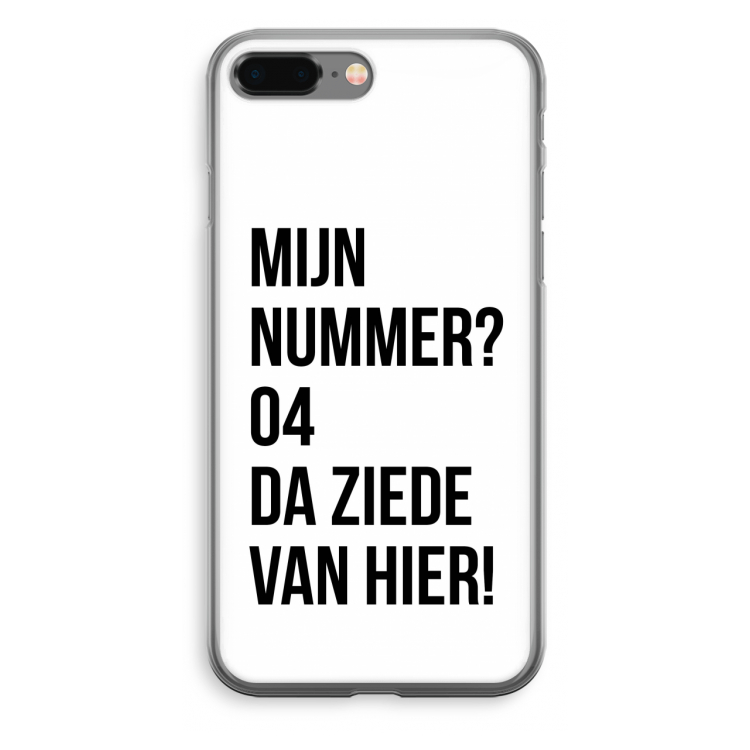 Da ziede van hier: iPhone 8 Plus Transparant Hoesje