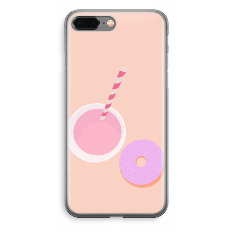 Donut: iPhone 8 Plus Transparant Hoesje