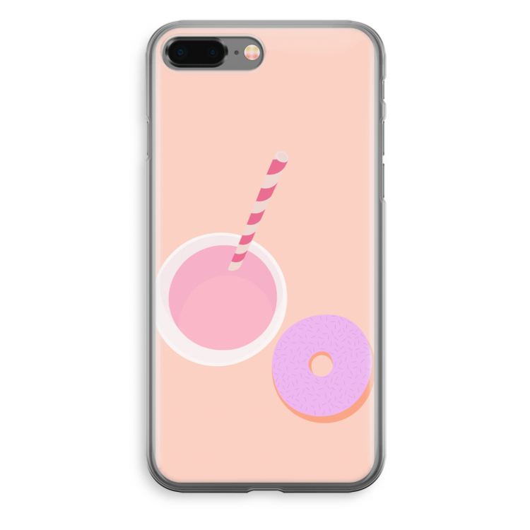 Donut: iPhone 8 Plus Transparant Hoesje