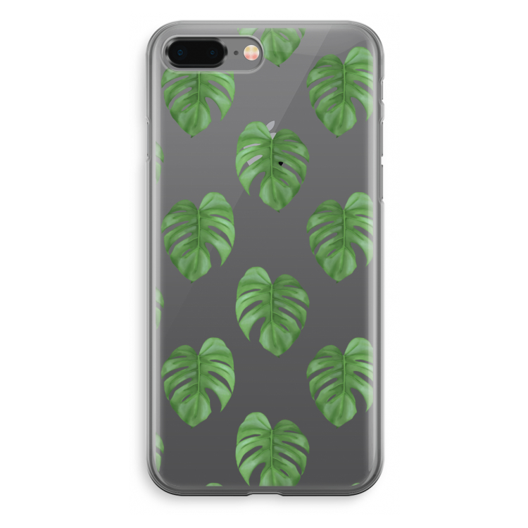 Monstera leaves: iPhone 8 Plus Transparant Hoesje