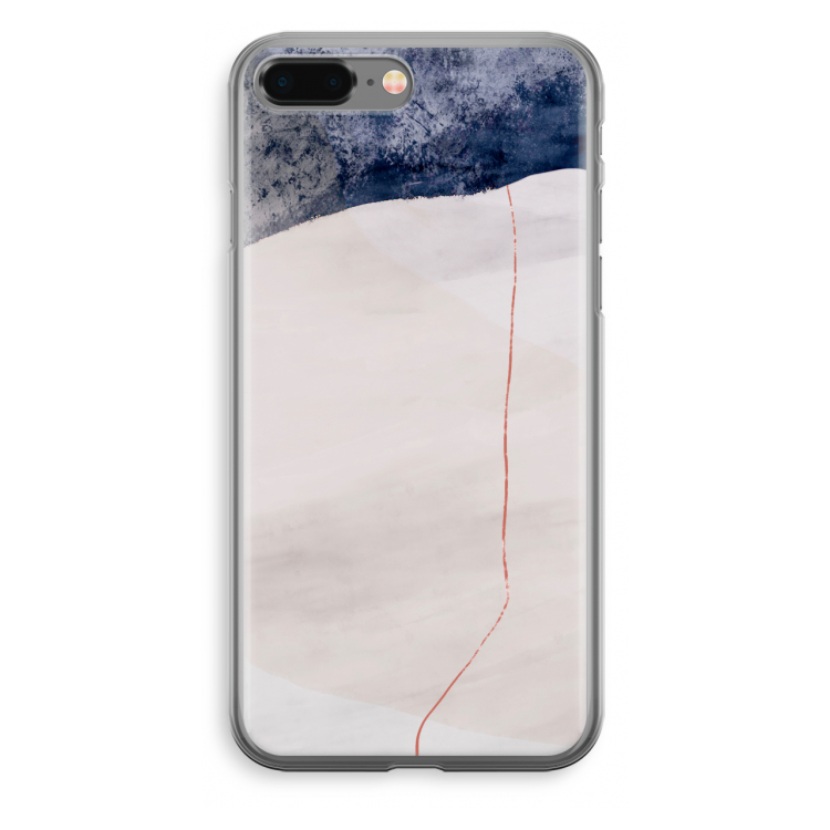 Stone White: iPhone 8 Plus Transparant Hoesje