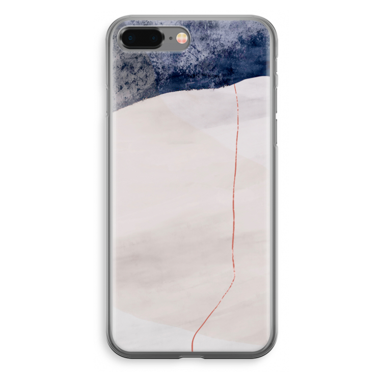 Stone White: iPhone 8 Plus Transparant Hoesje