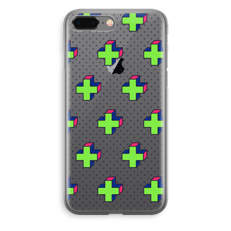 8-bit N°10: iPhone 8 Plus Transparant Hoesje
