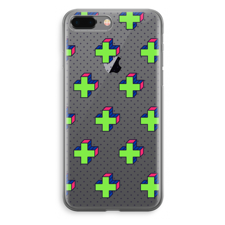 8-bit N°10: iPhone 8 Plus Transparant Hoesje
