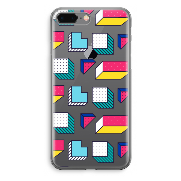 8-bit N°7: iPhone 8 Plus Transparant Hoesje