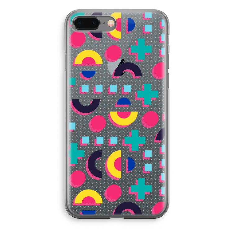 8-bit N°2: iPhone 8 Plus Transparant Hoesje