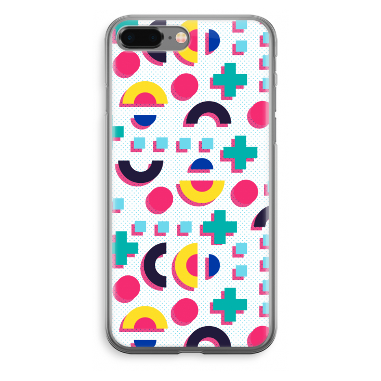 8-bit N°2: iPhone 8 Plus Transparant Hoesje