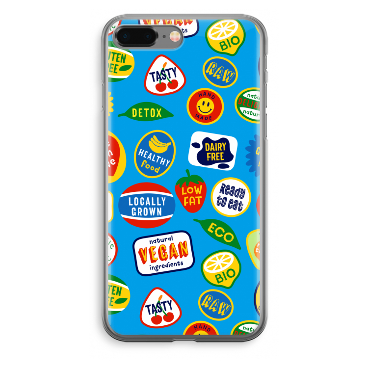 Fruitsticker: iPhone 8 Plus Transparant Hoesje
