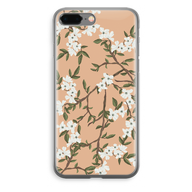 Blossoming spring: iPhone 8 Plus Transparant Hoesje