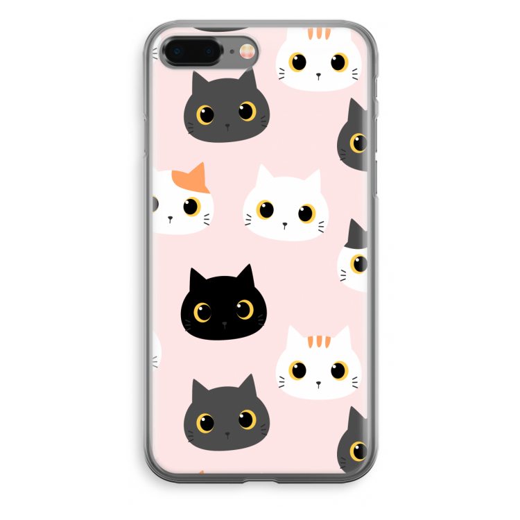 Katten: iPhone 8 Plus Transparant Hoesje